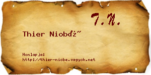 Thier Niobé névjegykártya